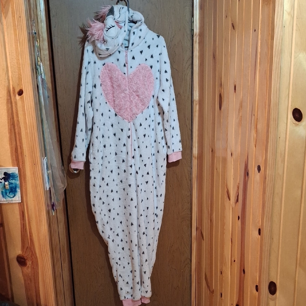 Secret Treasures White and Pink Heart Onesie